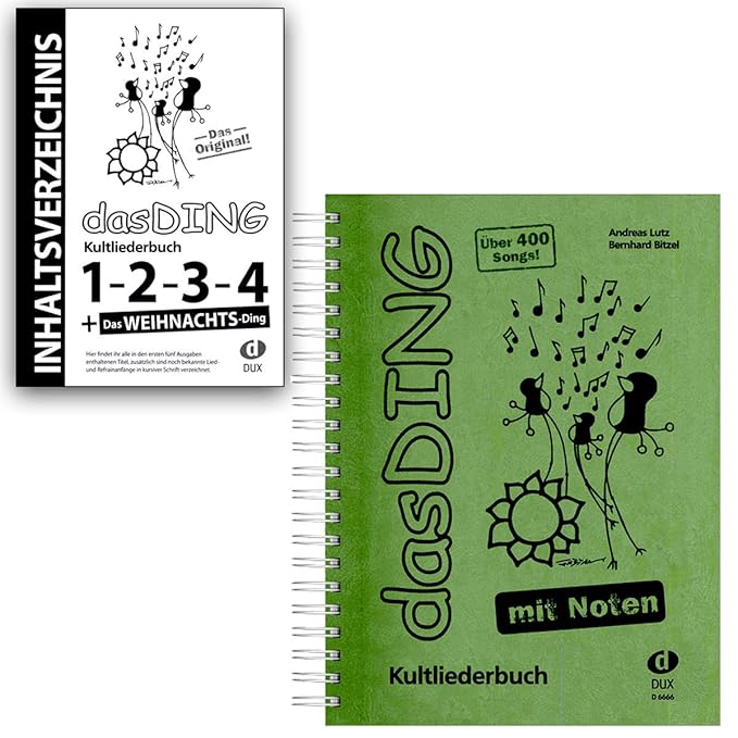 DAS DING Band 1 mit Noten und Original Inhaltsverzeichnis - Bände:1-2 - 3-4 - Das Weihnachts-Ding - Edition Dux D6666 9783868