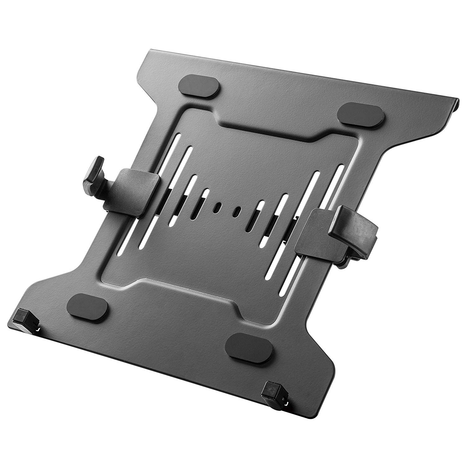 Photo 1 of Mount Plus MP-NBH-2 Laptop Tray for Monitor Arms and Stands - Fits 75 x 75 and 100 x 100 mm VESA Mount Holes - Fully Secures Laptop