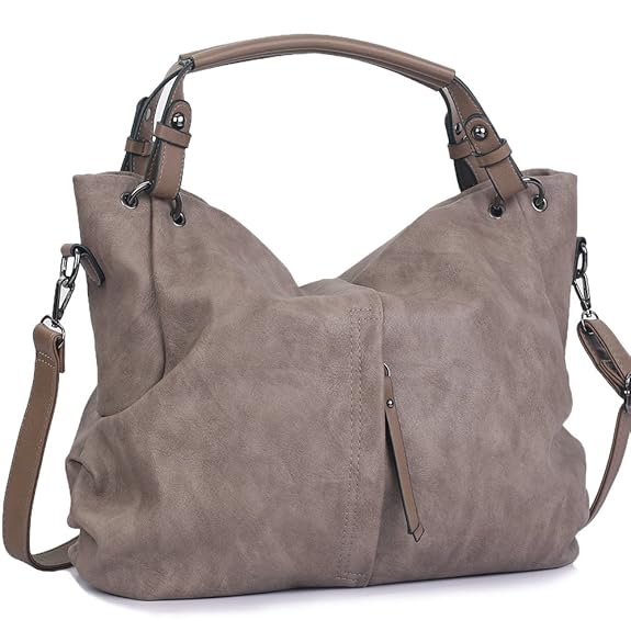 WISHESGEM Handtaschen Damen Taschen Hobo Umhängetaschen Schultertaschen Handtaschen PU-Leder Henkeltaschen Modernes 36cm(L)*1
