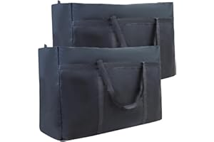 JEYEOU 2PCS Scent Control Hunting Bag, Black Scent Proof Scent Free Large Travel Bag Smell Proof Oxford Cloth Scent Blocker Scent Safe Bag for Hunting Clothes Hunting Accessories