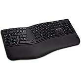 Kensington Pro Fit Ergonomic Wireless Keyboard, Bluetooth - Black (K75401US)