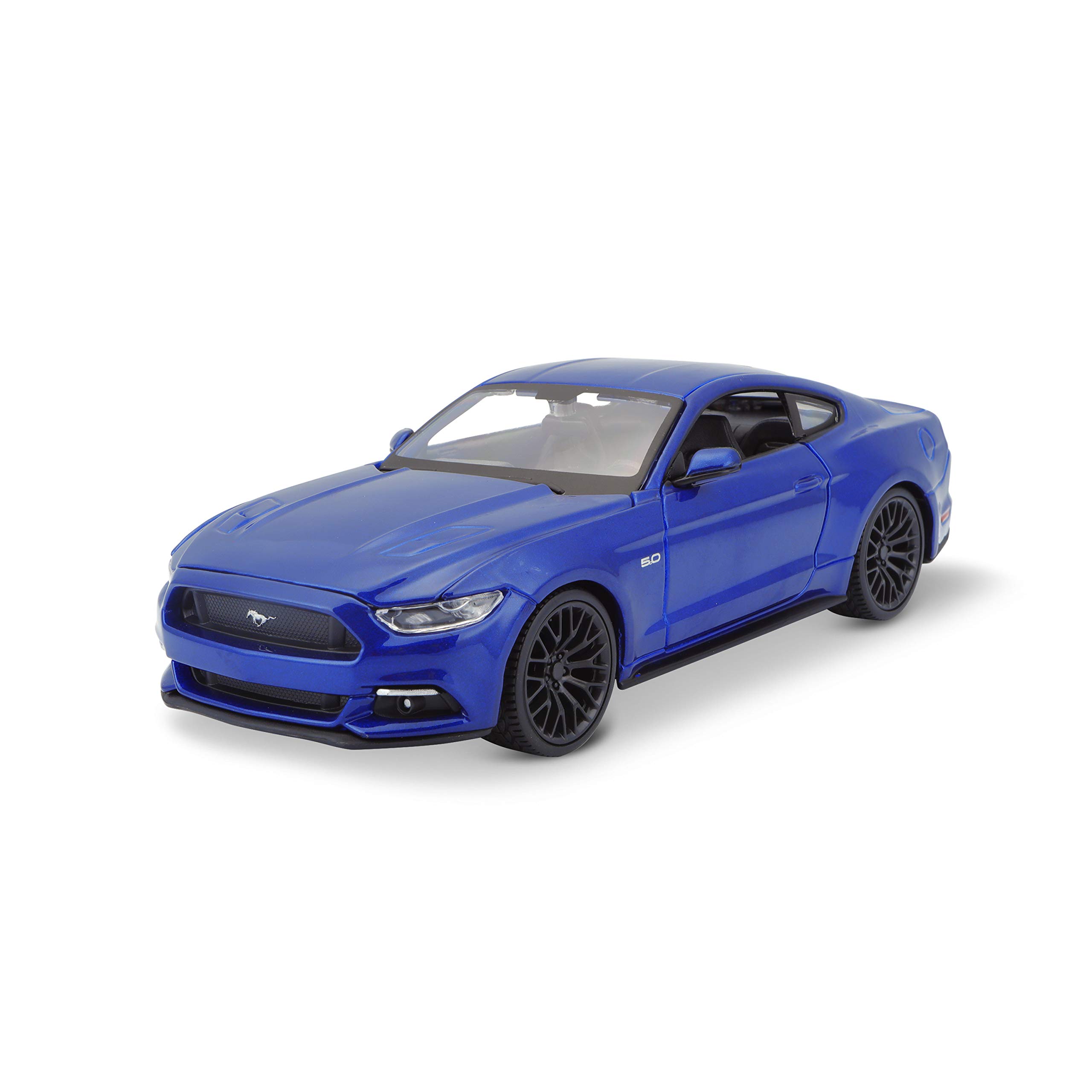Maisto Ford Mustang GT (2015) Model Car 1:24 Scale Moving Doors and Bonnet 20 cm Blue (531508B)