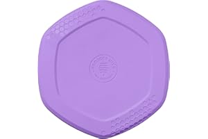 PROJECT HIVE ·PET COMPANY· - Calming Lavender Scented - Hive Frisbee Disc for Dogs - Great for Fetch - Includes a Lick mat on Back - Floats in Water, Smooth Glide - Made in The USA