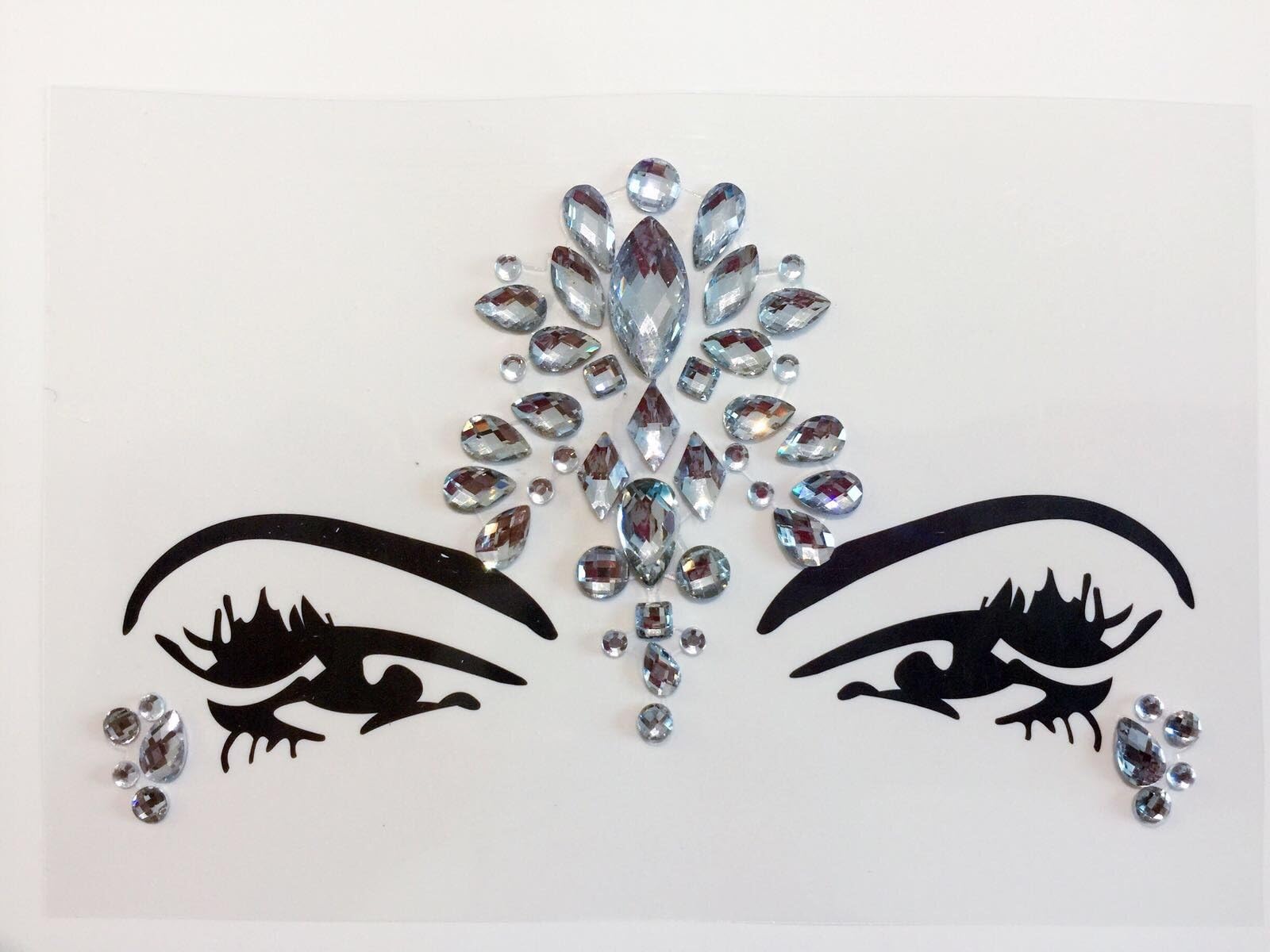 Glitter Joy Face Gems Temporary Tattoo - Jewel Diamante Bindi Fusion Headpiece - Body Jewellery Art (Glitter Joy Face Jewels GJ 40)