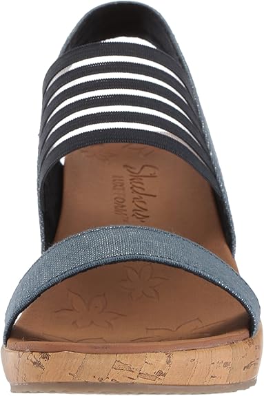 skechers beverlee smitten kitten wedge sandal