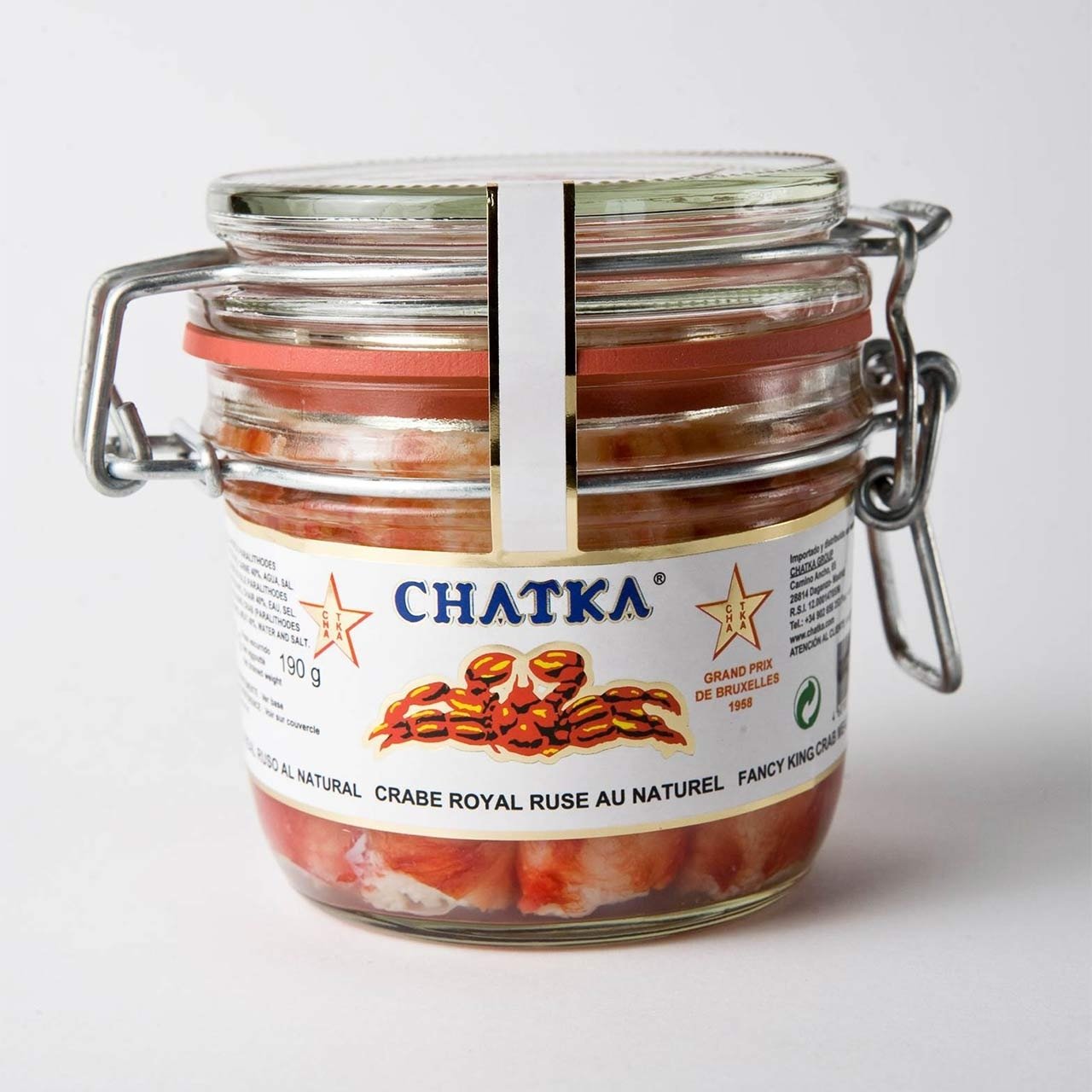 Chatka King Crab 60% legs (jar) (310g)