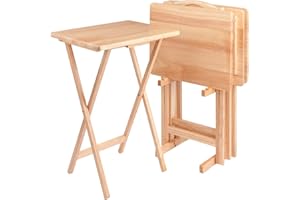 Winsome Wood Alex Snack Table Natural Set 5 Pc, 25.98 inches