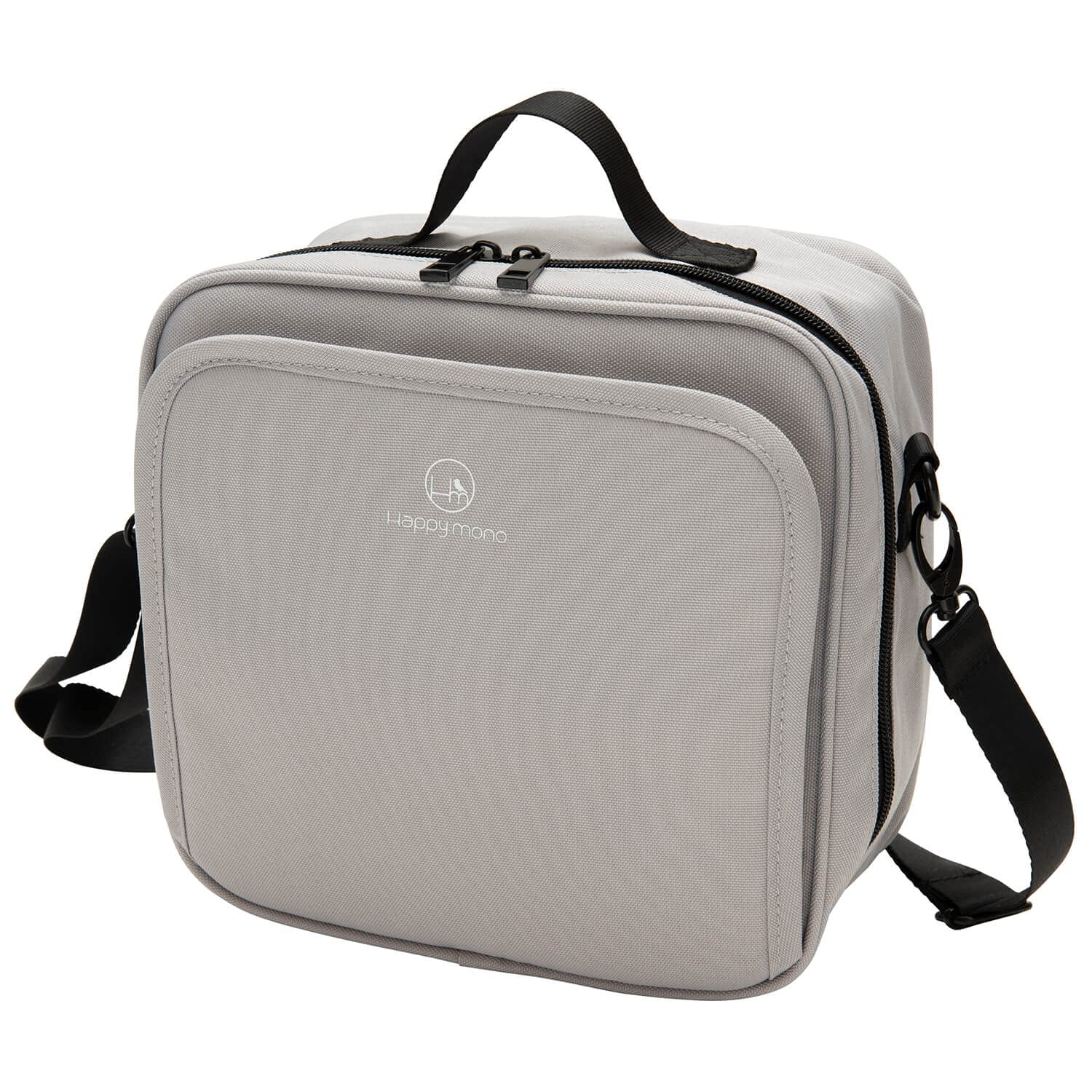 おむつポーチ Happy mono オムツポーチ 消臭 ＆ 抗菌 効果を備えたデオドラントネーム『DEOSUNNY』を採用 おむつ入れ おむつバッグ 大容量 ショルダーバッグ ハンドバッグ 2Way オムツ卒業後も使える マルチバッグ 撥水加工 (グレー)商品画像