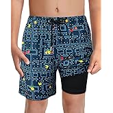 LUCOWEE Boys Swim Bathing Trunks Soft Compression Liner no-Chafing Swimming Shorts Quick Dry Light UPF 50+ Quality Swimsuit