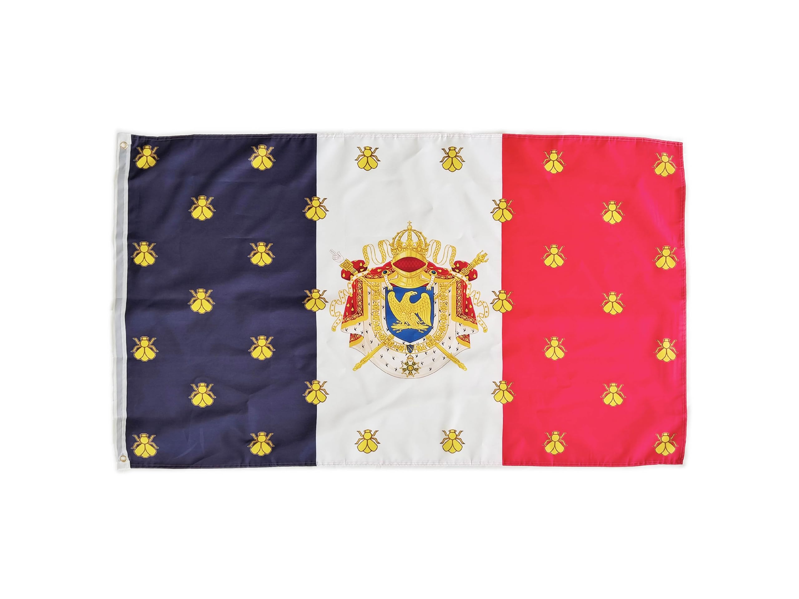 Pandiui23 Imperial Flag of NAPOLEON 150 x 90 cm - Red, White, Blue, Patriotic, Fade Resistant, 150 cm x 90 cm