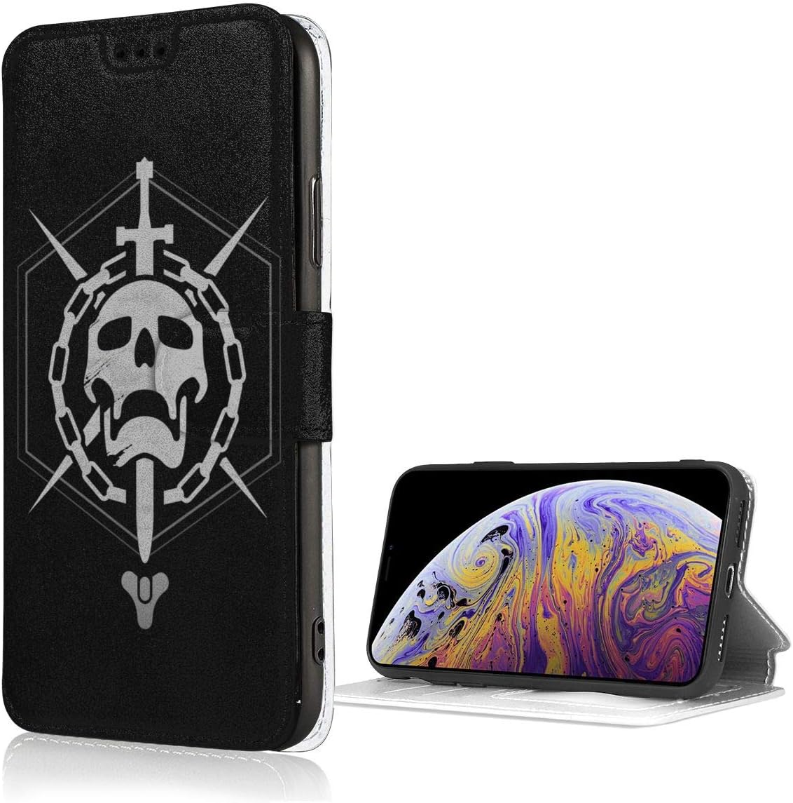 Destiny Game Raid iPhone X/iPhone Xs 2018 Wallet Case,PU Leather iPhone X/XS Cases with Credit Card Holder Slot Magnetic Closure Shockproof Protective Flip