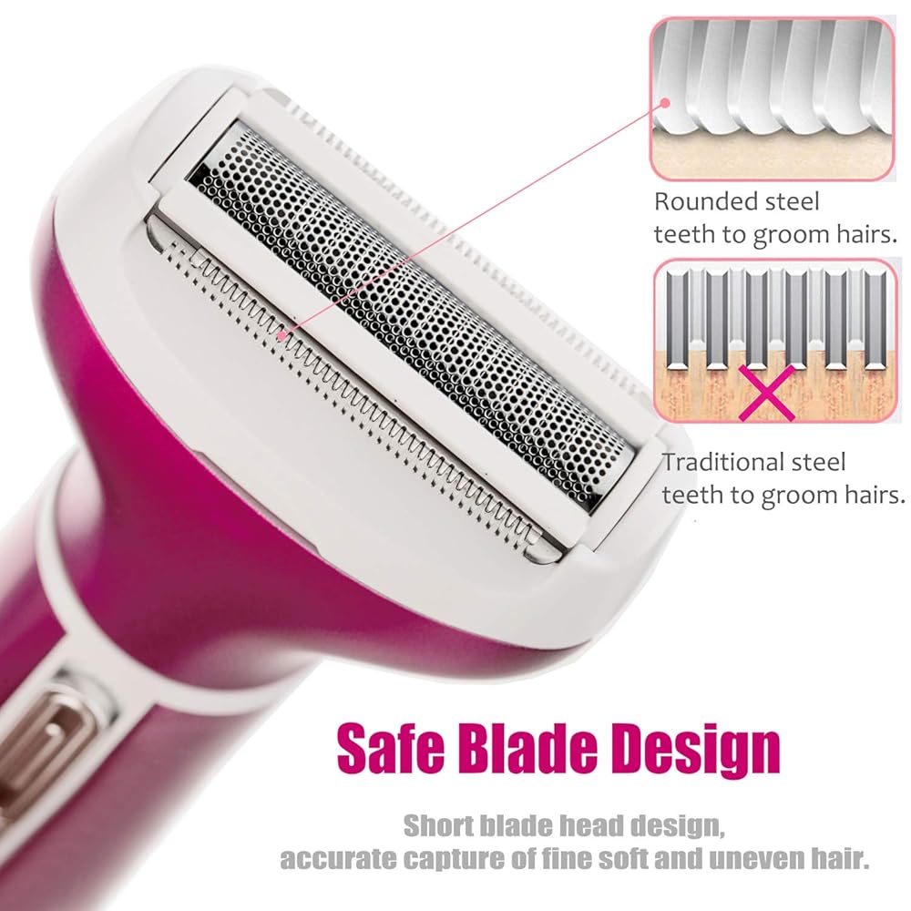 Women's Hair Removal Electric Shaver Ladies Razor 4 in 1 aooty
