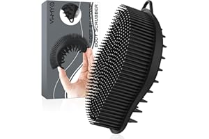 VWMYQ Silicone Body Scrubber - Exfoliating Body Scrubber for Men and Women, Soft Dual-Sided Shower Brush for Body Clean and Massage, Gentle Bath Brush Lathers Well for All Kinds of Skin