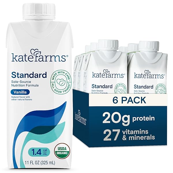 KATE FARMS ORGANIC 1.4 HIGH CALORIE NUTRITION SHAKE,...
