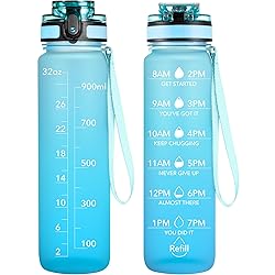 OLDLEY Water Bottles, 32oz Motivational Sports