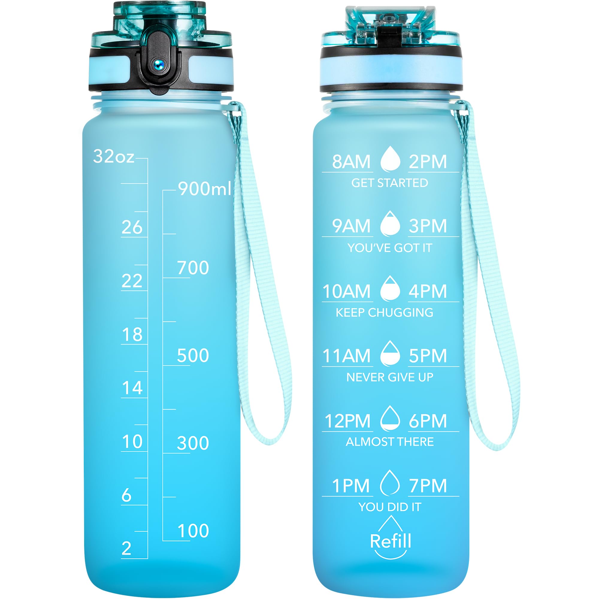 OLDLEY Water Bottles, 32oz Motivational Sports