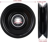 Skelang 99mm V-Groove Castor Wheel 1000KG Steel Double Bearing Gate Pulley view 3