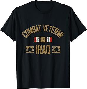 Combat Veteran Iraq Deployment Day of Veterans War Veteran T-Shirt