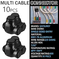 Saysurey 10 Pcs Insulated Multi Cable Connectors 2