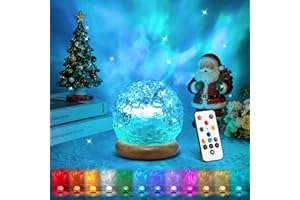 ONE FIRE Mood Lighting Crystal Ball,18-Color Changing Lamp Ocean Light Projector for Bedroom,Dimmable Projector Night Light,Remote Lava Lamps, Aesthetic Room Decor for Teen Girls,Christmas Gifts for Teen Girls