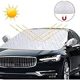 Copertura Parabrezza Auto BNGXR - Telo Antighiaccio Con Magneti 4 Strati 147x116cm D 494127