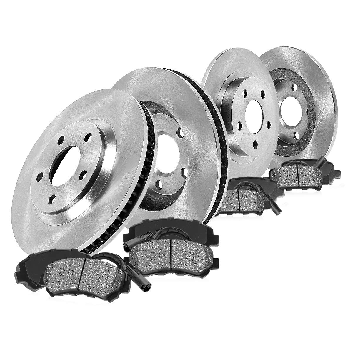 Detroit Axle - Rear Brake Kit for 2000 BMW 323i Touring Wagon, 2001-2005 325i E46, 1999-2000 328i E46 Replacement Drilled & Slotted Brake Rotors Ceramic Brakes Pads: 11.57 Rotors - Walmart Supplies