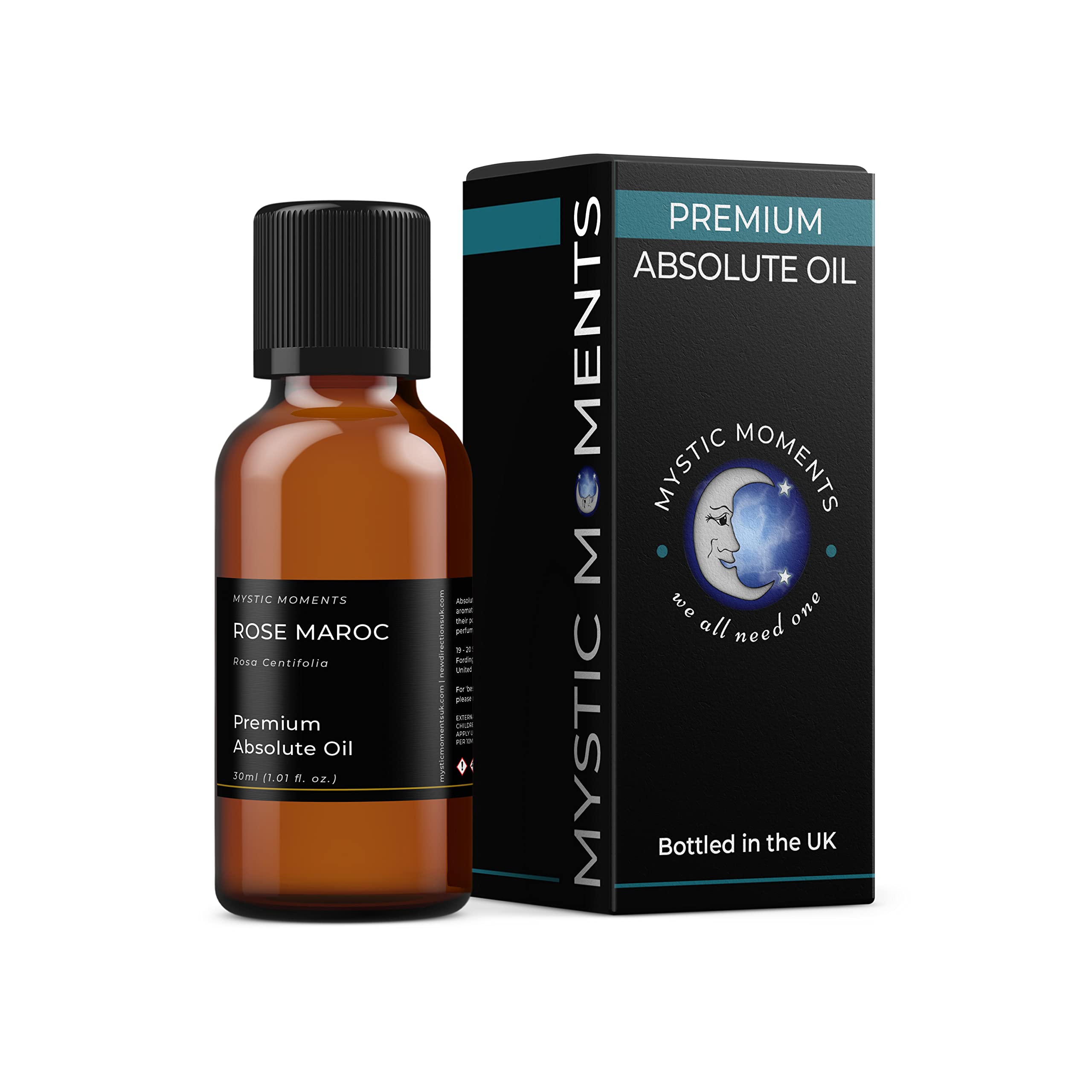 Mystic Moments | Rose Maroc Absolute Oil 30ml | Rosa centifolia | Sweet Floral Aroma | Medium to Top Note | Solvent Extracted | Natural Perfume Ingredient | Long Lasting Scent | Skincare Use — image 1