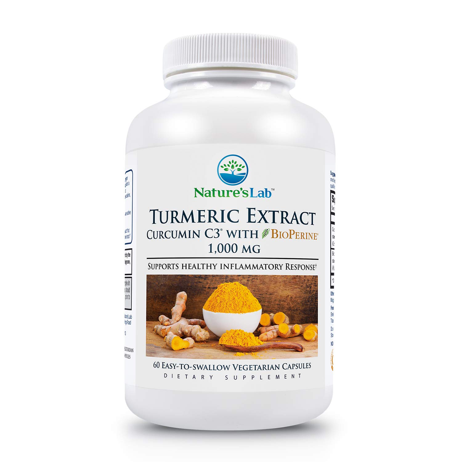 Nature's Lab Turmeric Extract with Curcumin C3 & BioPerine 60 60