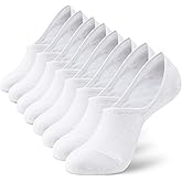 MONFOOT Men's/Women's 4 Pairs Invisible No Show Non slip Socks, Multipack
