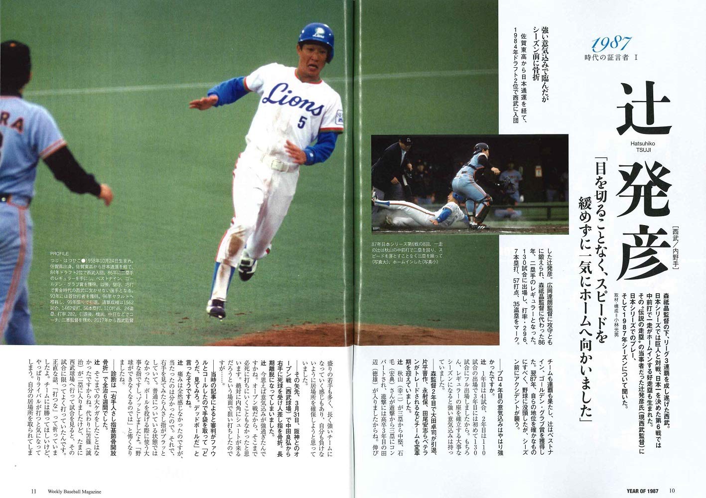 セ パ誕生70記念特別企画 よみがえる1980年代のプロ野球 Part 3 1987年編 週刊ベースボール別冊立春号 週刊ベースボール編集部 本 通販 Amazon