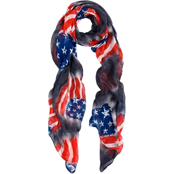 小物 MASU FRAG SCARF YGS USA Flag Scarf Patriotic Stars and Stripes - 1x w/Random