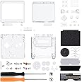 IPS Ready Upgraded eXtremeRate Clear Custom Replacement Housing Shell for Gameboy Advance SP GBA SP – Compatible with Both IPS & Standard LCD – Console & Screen NOT Included