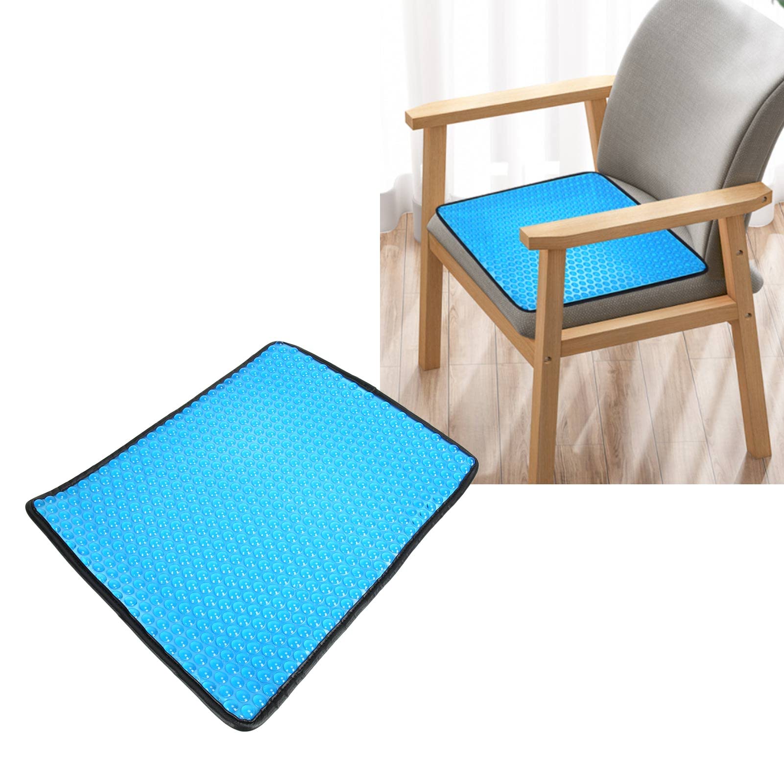 Gel Seat Cushion Antislip Foldable Cooling Seat Cushion Fast Cooling Ergonomic Design Seat Mat for Home Office Car