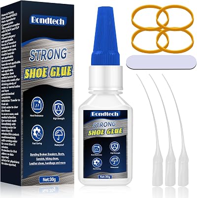 Bondtech Shoe Glue 30 g Instant Waterproof Sole Repair for Shoes Boots Leather