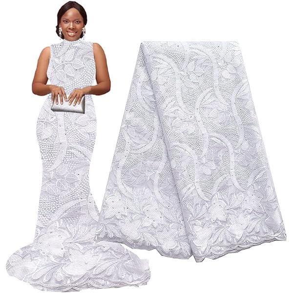 Amazon.com: LadyQ Gold African Net Lace Fabric 2024 Bridal French Lace  Fabric 5 Yards African Dresses Beaded Tulle Cord Lace Fabric For Women  033827 (Gold) : Arts, Crafts & Sewing