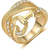 Mytys Statement Ring Art Deco Vintage Black Crystal Rhinestone Ring, Gothic Chunky Wide Band Cocktail Ring Silver Plated Women Fashion Jewelry