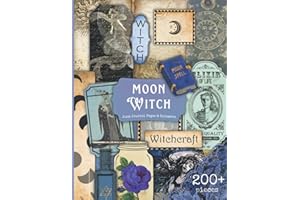Moon Witch Junk Journal Pages & Ephemera: 200+ Witchy Vintage Ephemera Images, Tags, Labels & More For Cut Out, Junk Journals, Collage, Or Scrapbooking