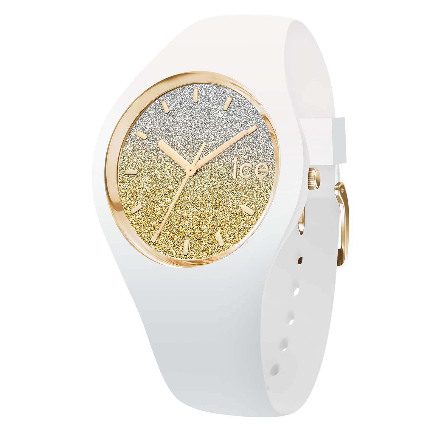 ICE-WATCH - ICE lo White gold - Women's wristwatch with silicon strap - 013428 (Small)