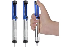 YARRD 3PCS Solder Sucker Desoldering Pump Soldering Iron Auxiliary Tool Sucking Vacuum Desoldering Pumps Desoldering Tool Desolder Pump Blue