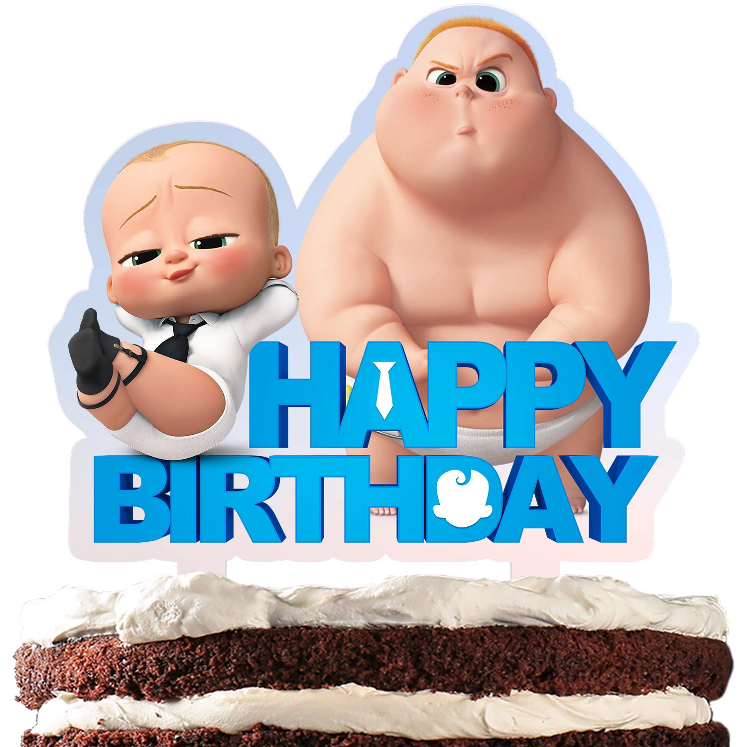 Buy Big Kids Cake Topper Happy Birthday Cartoon Baby Theme Acrylic