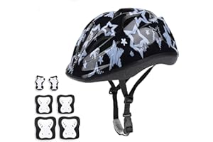 AYEKU Adjustable Helmet for Ages 5-16 Kids Toddler Boys Girls Youth,Protective Gear with Elbow Knee Wrist Pads for Multi-Sports Skateboarding Bike Riding Scooter Inline skatings Longboard Roller Skate