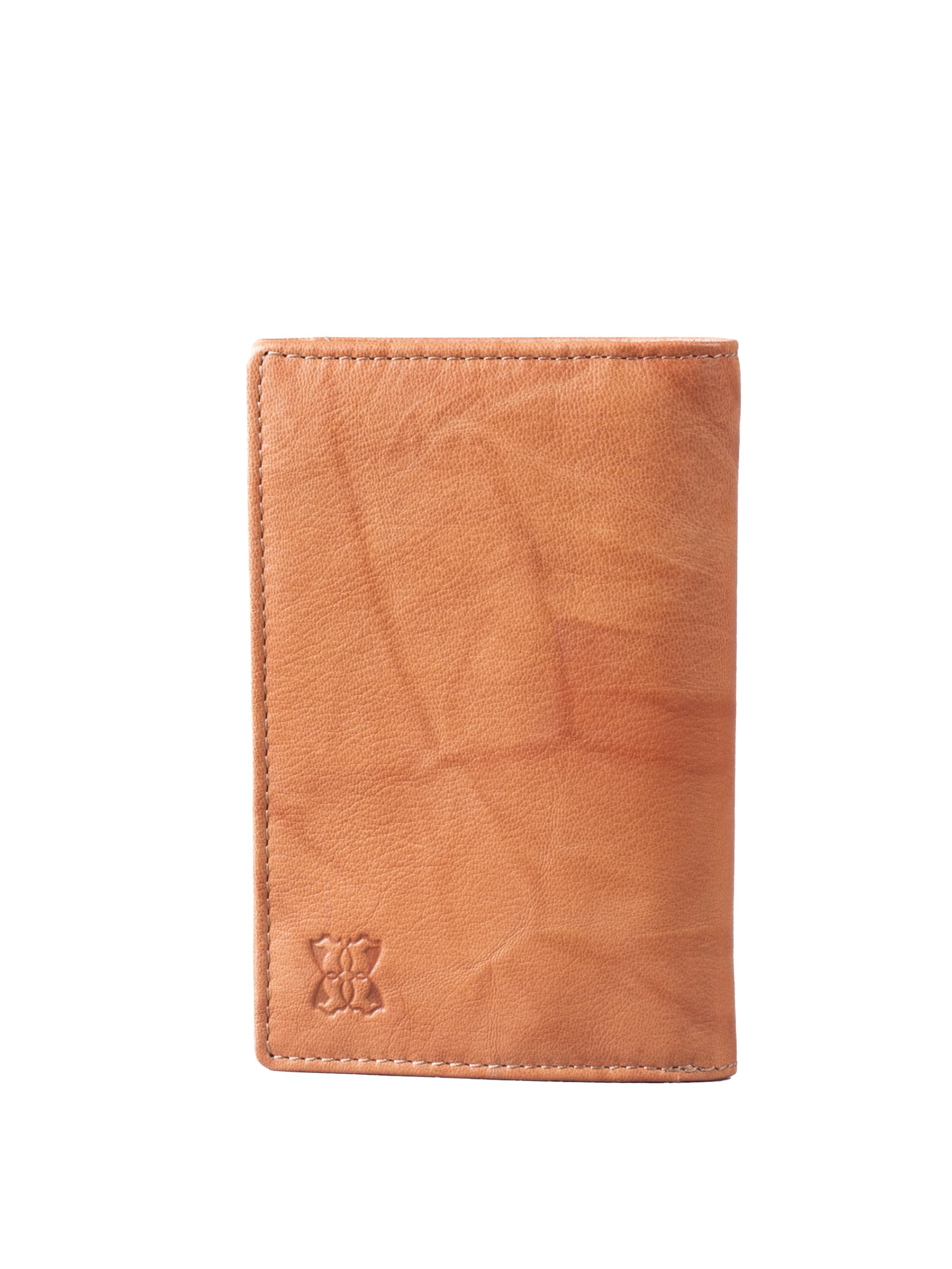 Lakeland Leather Mens Trifold Wallet in Cognac Brown