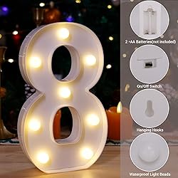 LED Marquee Sign Light Up Letters, 26 Alphabet