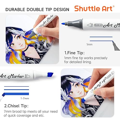 Marker Set Art Shuttle Markers Shuttle Art 240 Colors Alcohol