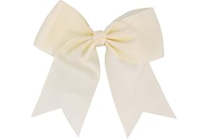 MOTIQUE ACCESSORIES Jumbo Bow Clip with Tails (Ivory)