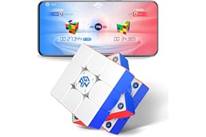 GAN 356 i Carry 2 3x3 Speed Cube Magnetic, Smart Cube with Timer Tracking Movements Steps via CubeStation App, Brain Teaser S