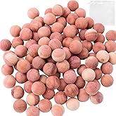 Brite Lightingtech Cedar Balls for Clothes Storages, 100pc Red Cedar Balls for Closets and Drawers with 3 Satin Bags