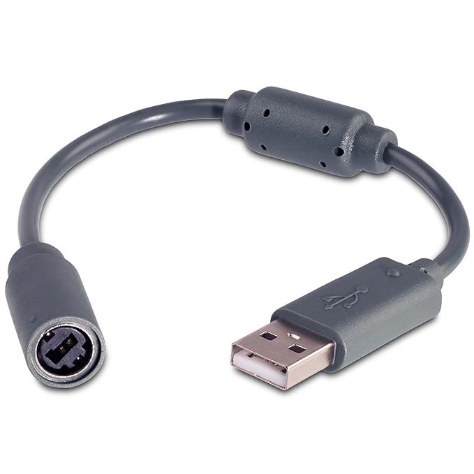 Fosmon Dongle für Microsoft Xbox 360 Controller (Adapter, USB, Breakaway Kabel)