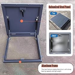 YLLFFLL Roof Access Hatch Door Roof Skylight rain