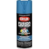 Krylon K02940007 Fusion All-In-One, Satin, Harbor Blue, 12 oz.